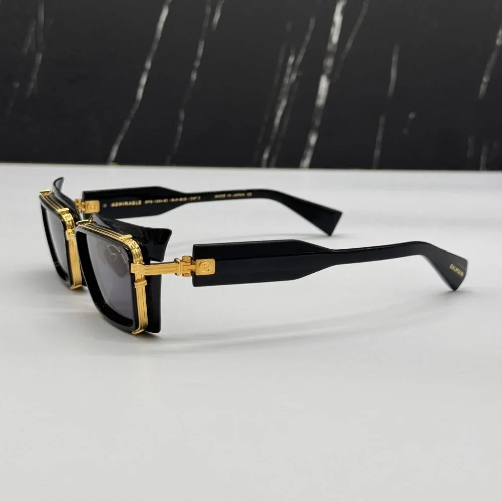 NEW BALMAIN ADMIRABLE UNISEX SUNGLASSES BALMAIN  BPS-130A BLACK - Picture 7 of 14